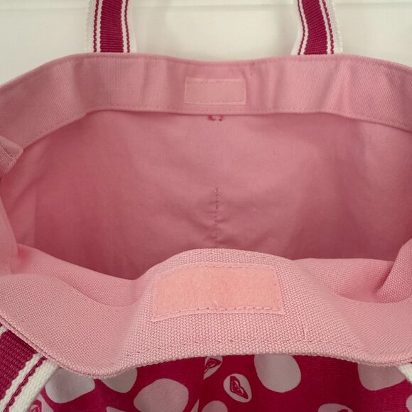 Roxy - Pink Canvas Shoulder Bag - Picture 5 of 7